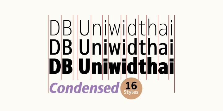 DB Uniwidthai Condensed