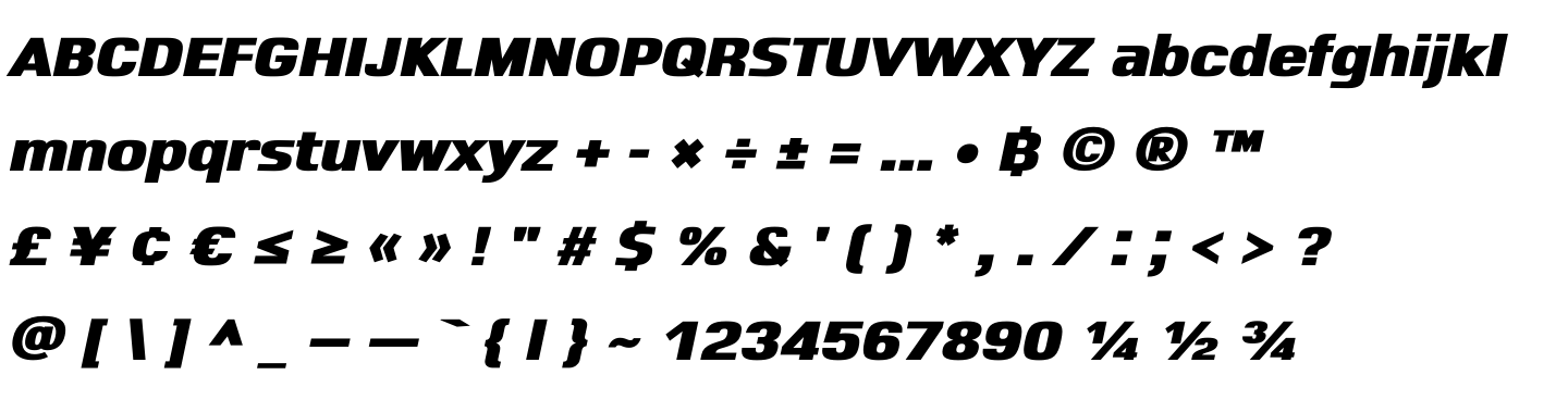 DB Sumkan Square Black Italic