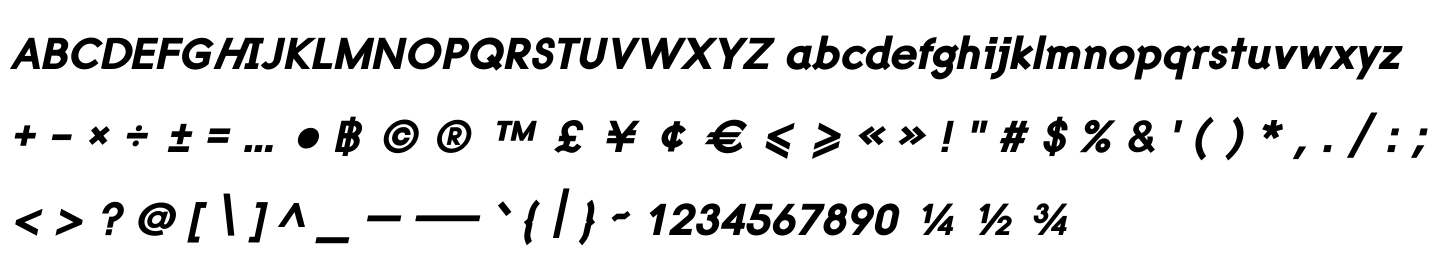 DB Soda Black Italic