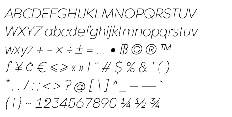 DB Mean Thin Italic