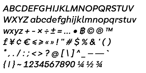 DB Mean Italic