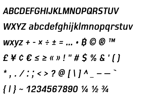 DB Sumkan Square Narrow Italic