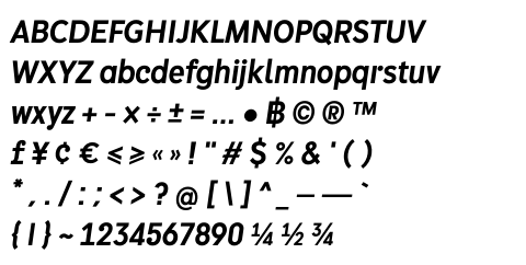 DB Mean Narrow Medium Italic