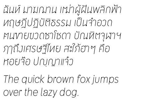 DB Mixtura Narrow Thin Italic