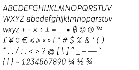 DB Mixtura Narrow ExtraLight Italic
